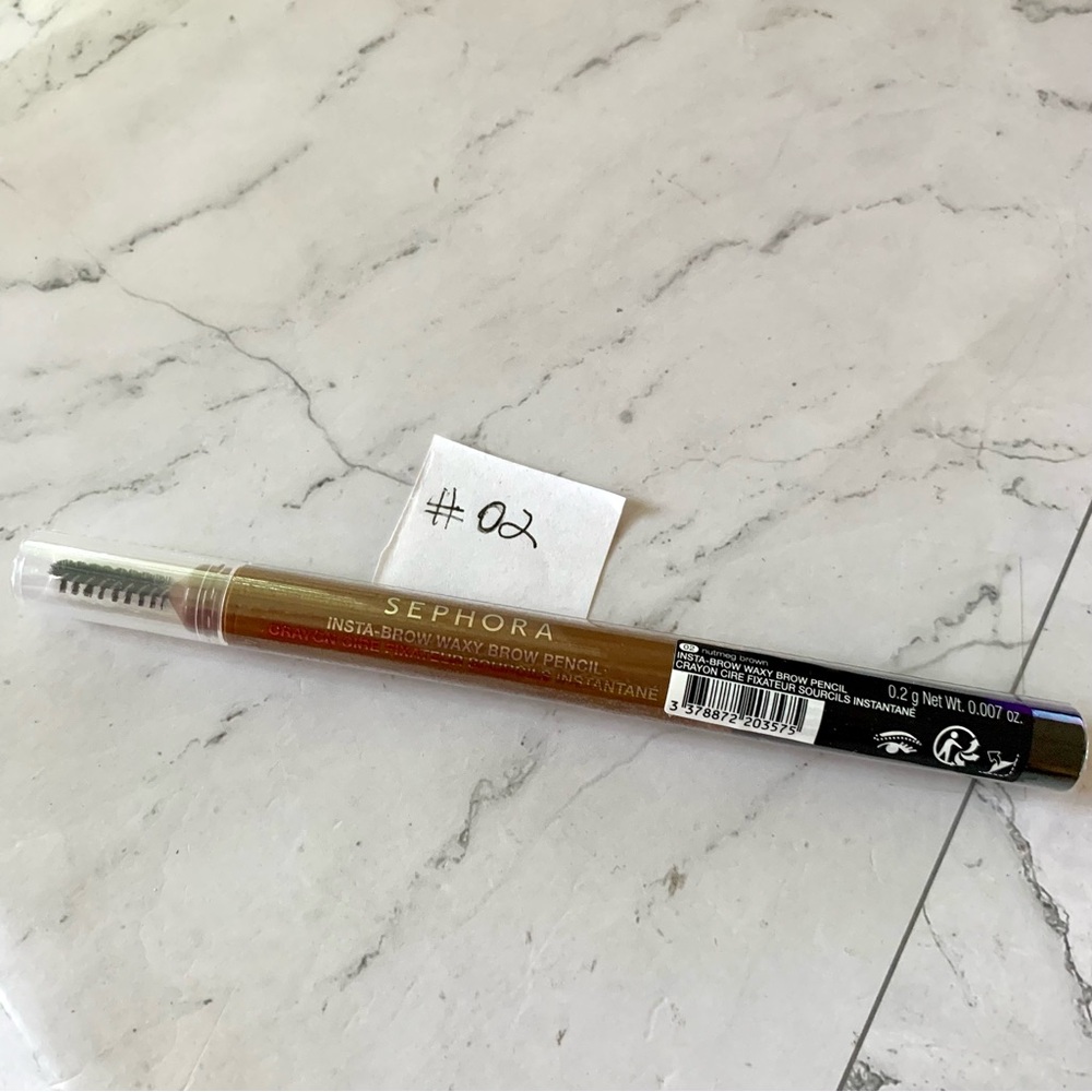 SEPHORA Insta-Brow Waxy Brow Pencil  - 2 Nutmeg Brown 0.007oz full size
